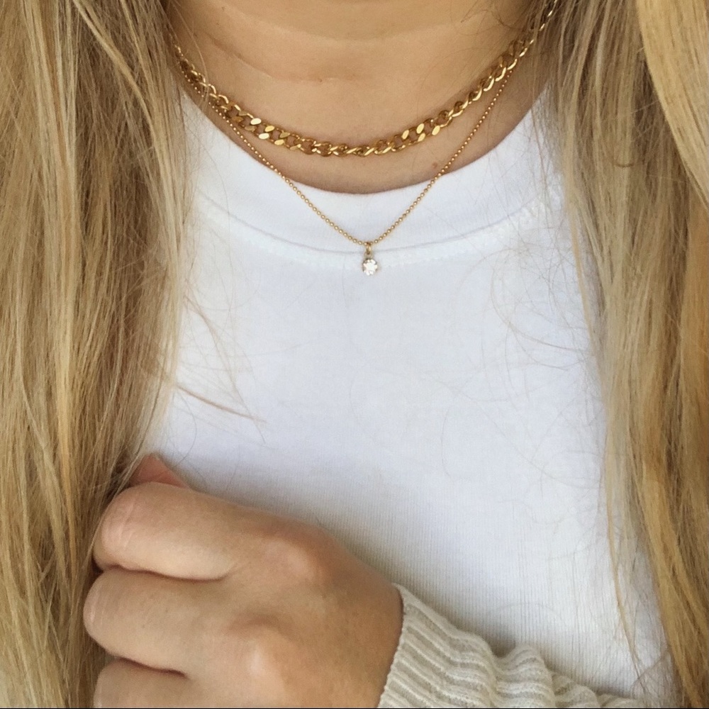 18k gold 5mm Cuban link necklace - Picture 4 of 9